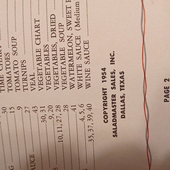 Vintage 1954 Saladmaster Recipe Book - Picture 10 of 10